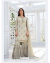 Ravishing Off White Embroidered Designer Salwar Suit