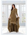 Trendy Mehendi Embroidered Designer Salwar Suit