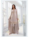 Fabulous Grey Embroidered Designer Salwar Suit