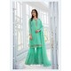 Trendy Aqua Mint Embroidered Designer Salwar Suit