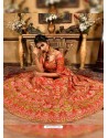 Awesome Red Heavy Embroidered Designer Lehenga Choli