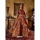 Trendy Maroon Heavy Embroidered Designer Lehenga Choli