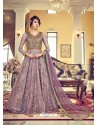 Fabulous Lavender Embroidered Designer Salwar Suit