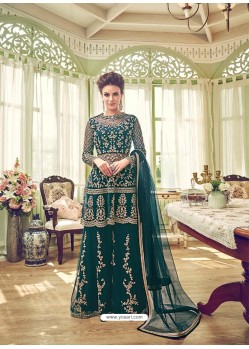 Ravishing Forest Green Embroidered Designer Salwar Suit