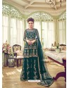 Ravishing Forest Green Embroidered Designer Salwar Suit