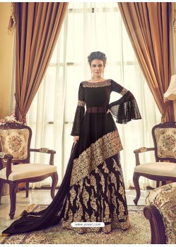 Ravishing Brown Embroidered Designer Salwar Suit