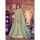 Fabulous Light Green Embroidered Designer Salwar Suit