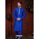 Dashing Royal Blue Kurta Pajama For Men