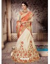 Classy Cream Heavy Embroidered Designer Lehenga Choli