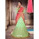 Trendy Parrot Green Heavy Embroidered Designer Lehenga Choli