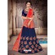 Awesome Royal Blue Heavy Embroidered Designer Lehenga Choli