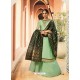 Fabulous Sea Green Designer Palazzo Salwar Suit