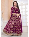 Ravishing Purple Embroidered Designer Anarkali Suit