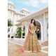 Scintillating Gold Embroidered Designer Anarkali Suit
