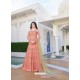 Fabulous Peach Designer Anarkali Suit