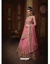 Fabulous Light Pink Embroidered Designer Anarkali Suit