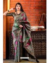 Classy Multi Silk Wedding Party Wear Saree
