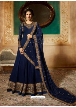 Verrassend Buy Scintillating Dark Blue Embroidered Designer Anarkali Suit GP-09