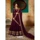 Scintillating Purple Embroidered Designer Anarkali Suit