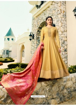 Ravishing Yellow Embroidered Designer Anarkali Suit