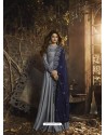 Scintillating Grey Embroidered Designer Anarkali Suit