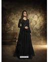 Fabulous Black Embroidered Designer Anarkali Suit