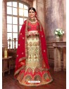 Classy Red Heavy Embroidered Wedding Lehenga Choli