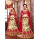 Trendy Red Heavy Embroidered Wedding Lehenga Choli