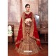 Classy Maroon Heavy Embroidered Wedding Lehenga Choli