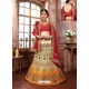 Awesome Multi Colour Heavy Embroidered Wedding Lehenga Choli