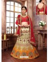 Awesome Multi Colour Heavy Embroidered Wedding Lehenga Choli