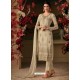 Trendy Dull Grey Embroidered Straight Salwar Suit