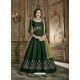 Awesome Forest Green Embroidered Designer Anarkali Suit