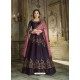 Fabulous Purple Embroidered Designer Anarkali Suit