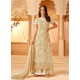 Fabulous Beige Embroidered Palazzo Salwar Suit