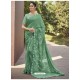 Awesome Green Georgette Casual Sari