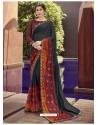 Trendy Grey Georgette Casual Sari