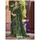 Dashing Green Georgette Casual Sari