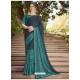 Trendy Blue Georgette Casual Sari