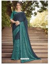 Trendy Blue Georgette Casual Sari