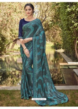 Classy Multi Colour Georgette Casual Sari