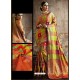 Dashing Multi Colour Art Silk Party Wear Sari