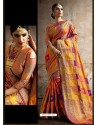 Awesome Multi Colour Art Silk Party Wear Sari