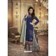 Scintillating Navy Blue Designer Palazzo Salwar Suit