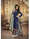 Scintillating Navy Blue Designer Palazzo Salwar Suit