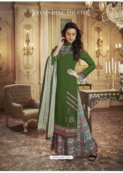 Awesome Green Designer Palazzo Salwar Suit