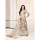 Scintillating Off White Printed Palazzo Salwar Suit