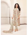 Awesome Off White Printed Palazzo Salwar Suit