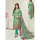 Ravishing Jade Green Embroidered Designer Straight Salwar Suit