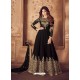 Ravishing Black Embroidered Designer Anarkali Suit
